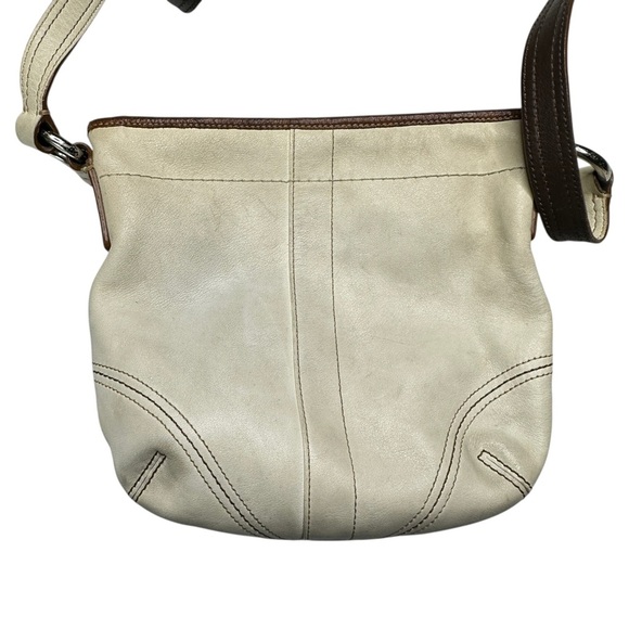 Coach Cream and Brown Crossbody Bag - Picture 2 of 7